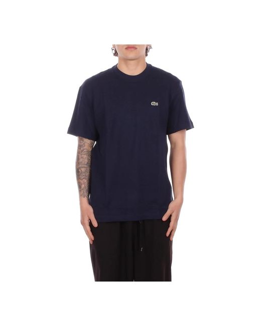 Lacoste T-Shirt Met Logo Op De Achterkant in het Blue voor heren