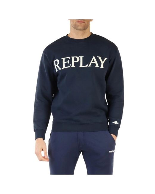 Replay Blue Sweatshirts for men