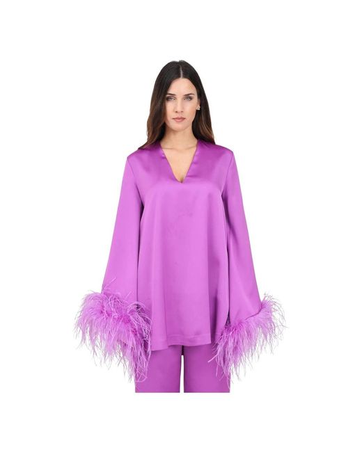 alma sanchez Overhemden ,Paars ,Polyester Blouse in het Purple