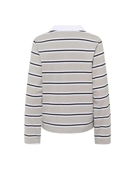 Karen By Simonsen Gray Polo Shirts
