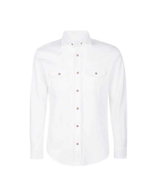 Eleventy White Casual Shirts for men