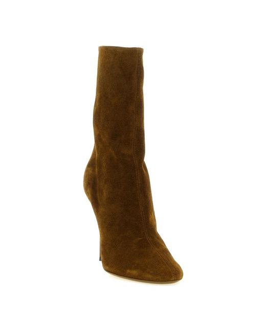 Paris Texas Brown Heeled Boots