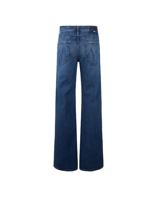 Mother Blue Wide Jeans