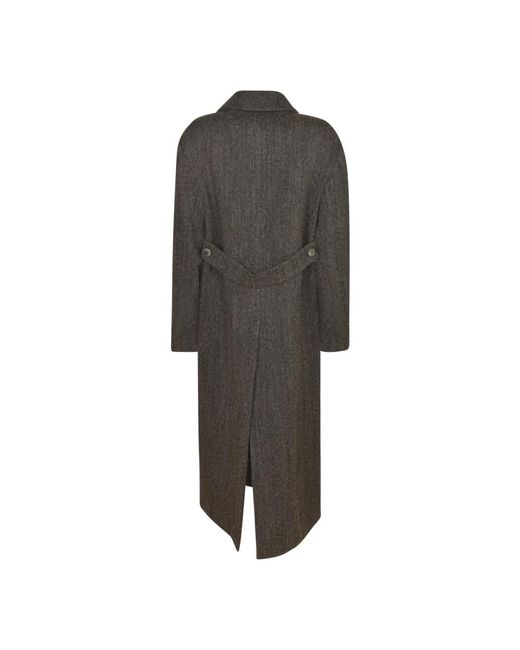 P.A.R.O.S.H. Gray Double-Breasted Coats