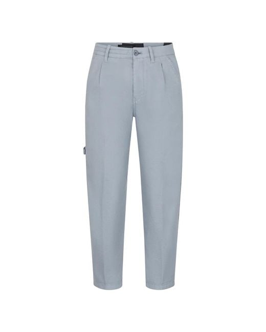 Drykorn Blue Slim-Fit Trousers