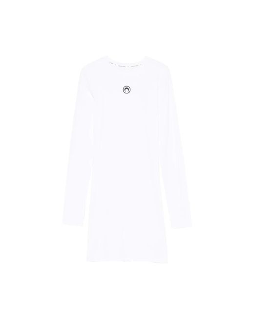 MARINE SERRE White Short Dresses