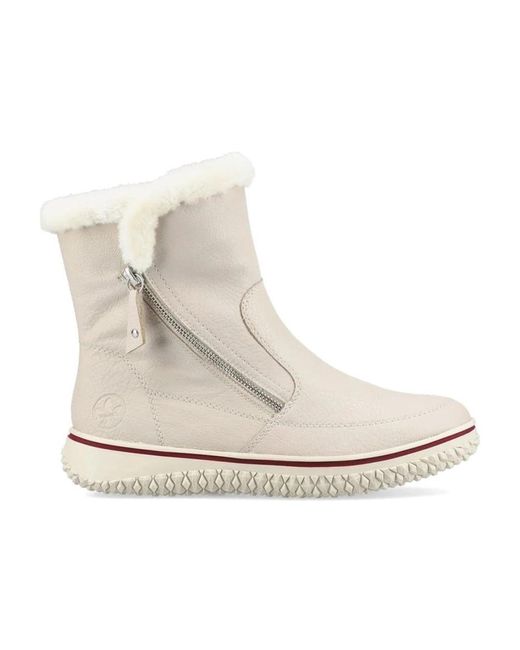 Rieker White Winter Boots