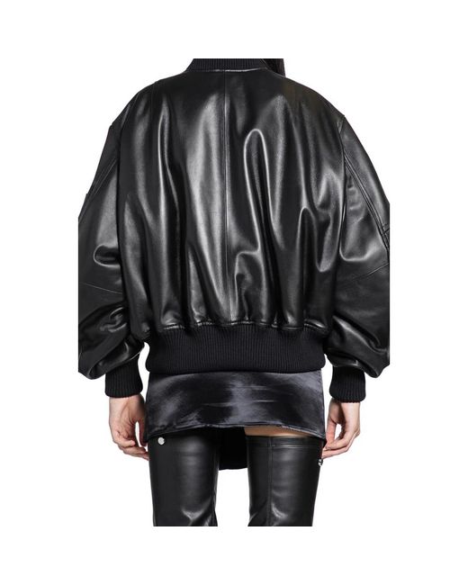 The Attico Black Leather Jackets
