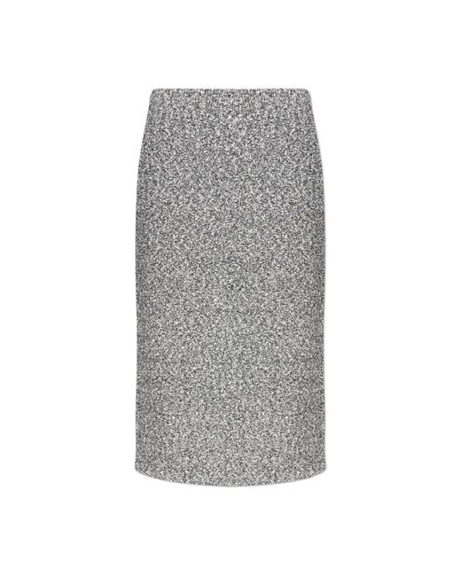 Tory Burch Gray Midi Skirts