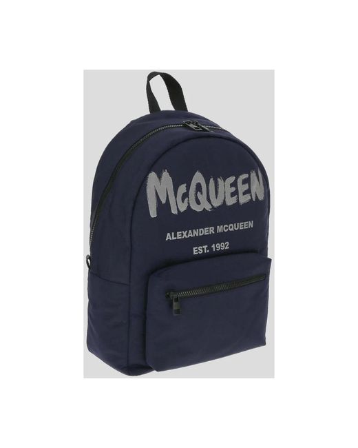 Alexander McQueen Blue Backpacks for men