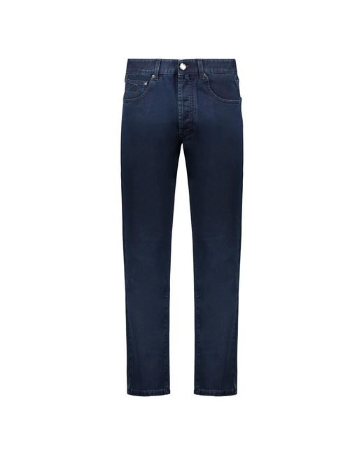 Moorer Blue Straight Fit Jeans for men