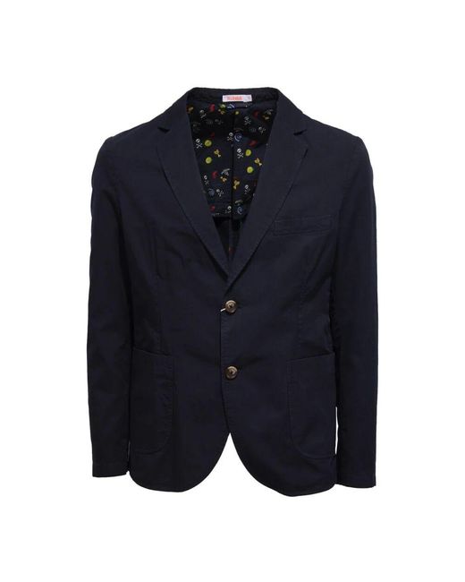 Sun 68 Blaue Baumwolljacke Jk122 Modell in Blue für Herren