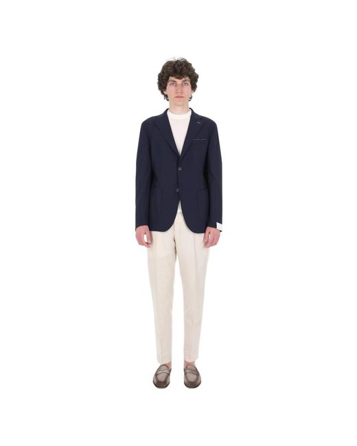 Eleventy Blue Blazers for men