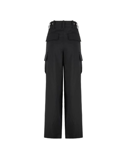 Bottega Veneta Black Straight Trousers