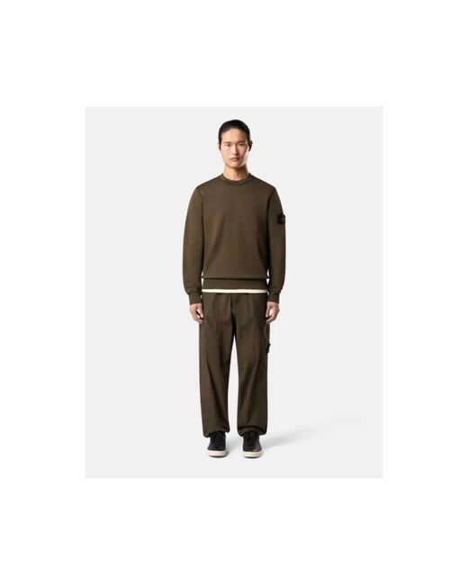 Stone Island Green Sweatshirts for men