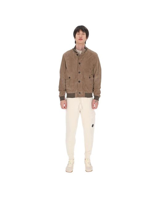 Moorer Brown Leather Jackets for men