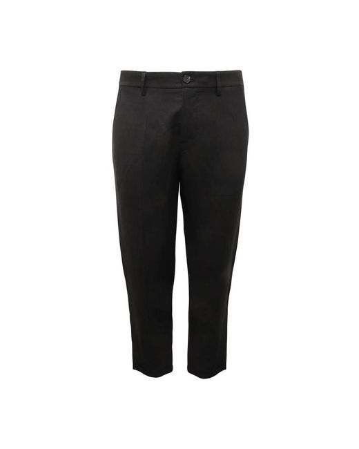 Patrizia Pepe Black Cropped Trousers for men