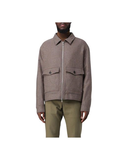 Mauro Grifoni Brown Light Jackets for men