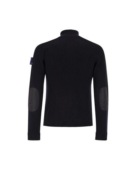 Premiata Geknöpfter Rippstrick-Cardigan in Black für Herren