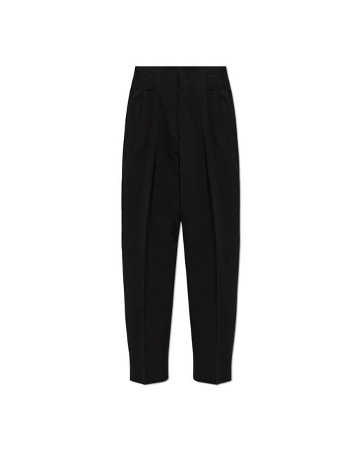 Versace Stretch Wool Tailored Pants in het Black voor heren