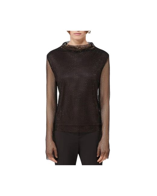 Sportmax Black Long Sleeve Tops