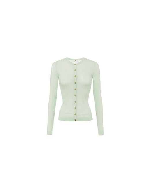 Elisabetta Franchi Green Cardigans