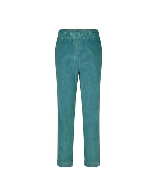 ROSSO35 Green Slim-Fit Trousers