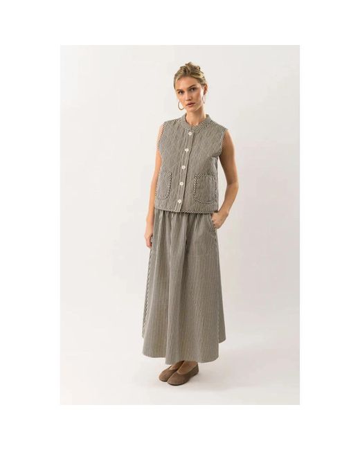 Lolly's Laundry Gray Maxi Skirts