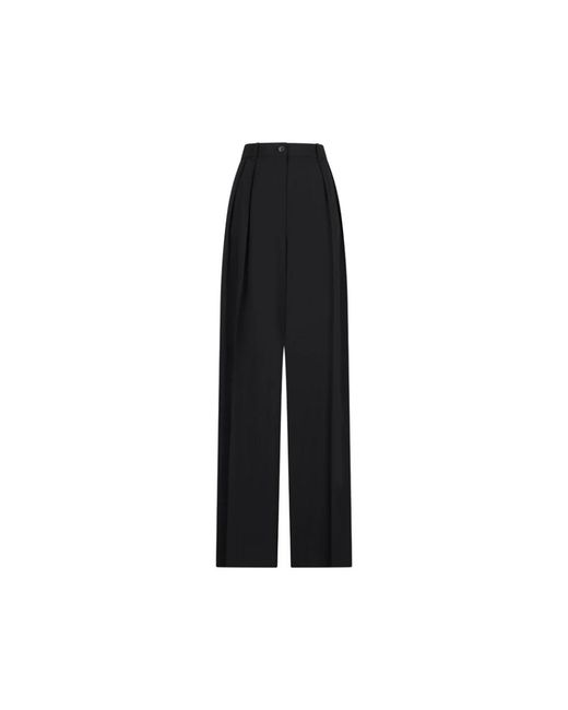 The Row Black Wide Trousers
