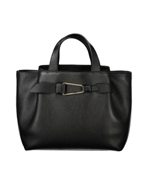 Coccinelle Black Elegante lederhandtasche mit vielseitigen tragemöglichkeiten
