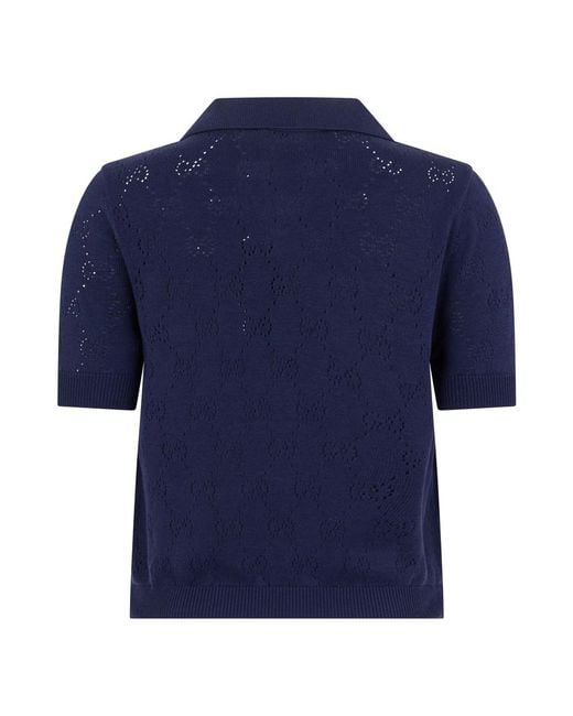 Gucci Blue Polo Shirts