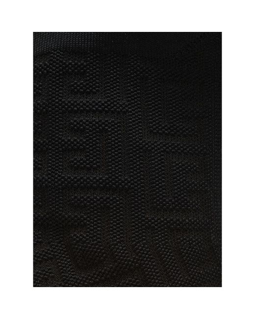 Balmain Black Strick-Stiefeletten Moneta mit Monogramm