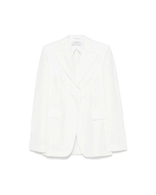 Sportmax White Doppelreihige Off- Jacke