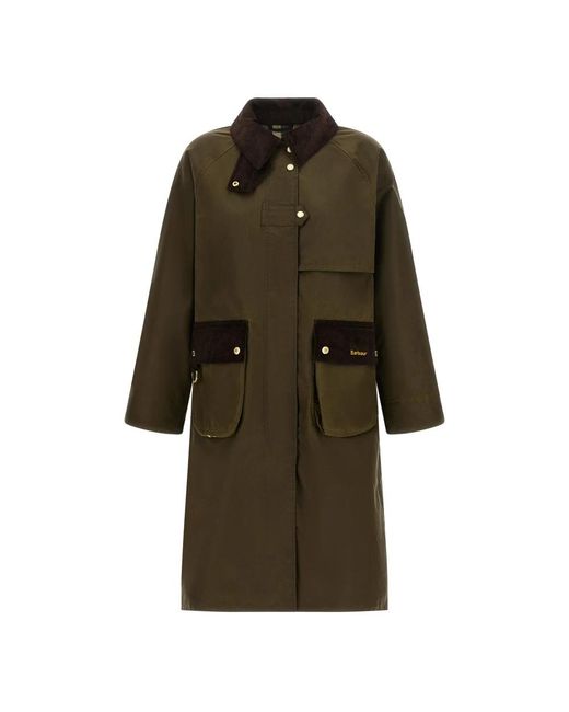 Barbour Green Single-Breasted Coats
