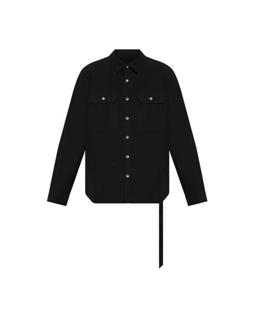 Casual Shirts di Rick Owens in Black da Uomo