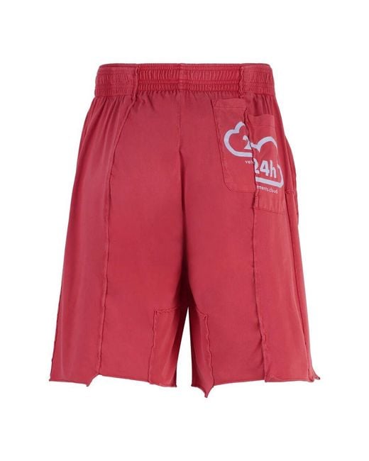 Casual Shorts di Vetements in Red da Uomo