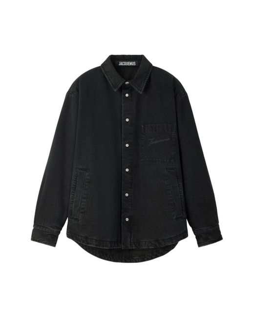 Jacquemus 'la Chemise Boulanger' Overschrijden in het Black voor heren