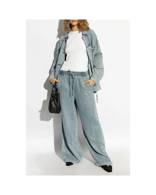 Wide Jeans Gestuz en coloris Blue