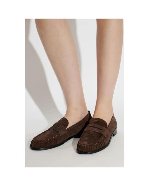 Furla Brown Loafers