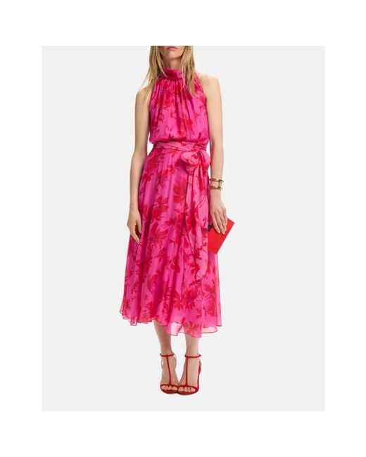 Carolina Herrera Pink Midi Dresses