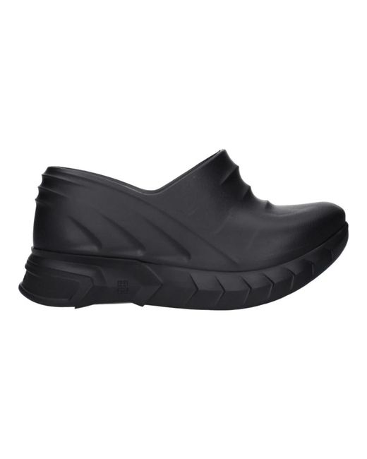 Givenchy Black Schwarze Gummipantoffeln Mit Logos