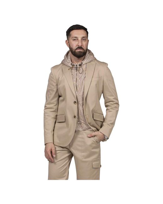 Etro Giacca Roma W/Hood in het Natural voor heren