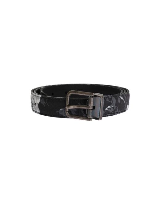 Belts di Dolce & Gabbana in Black da Uomo