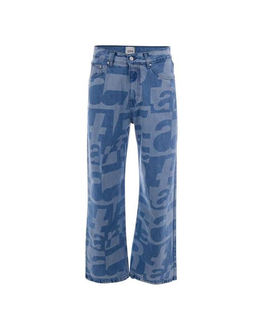 Arte' Blue Straight Jeans for men