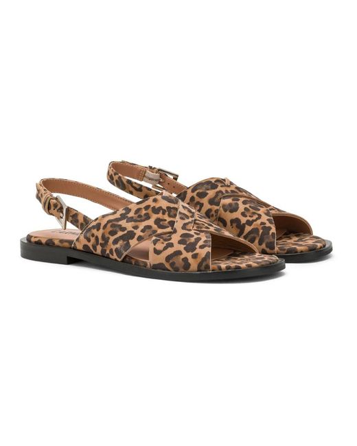 Carmens Brown Flat Sandals