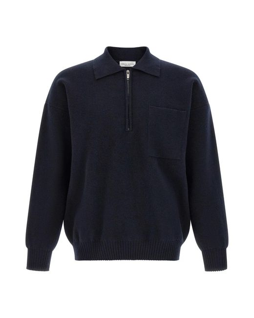 Roberto Collina Blue Round-Neck Knitwear for men