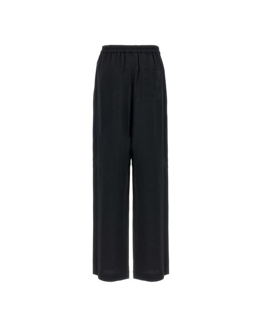 Moschino Black Wide Trousers