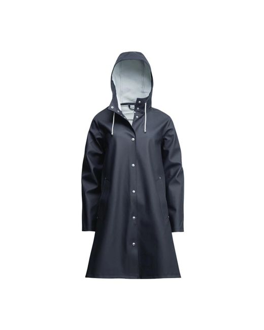 Stutterheim Blue Stilvoller Regenmantel Für Frauen