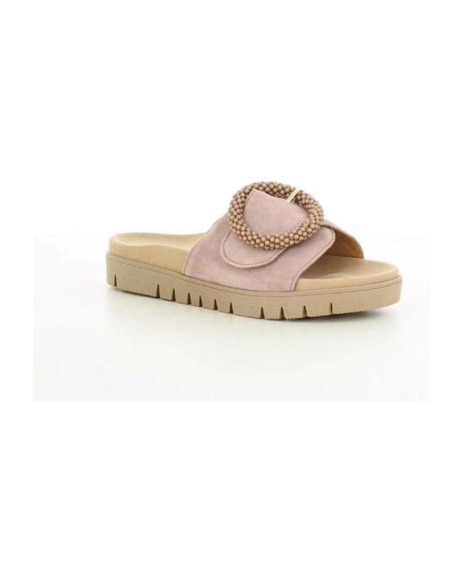 Gabor Pink Slide Sandal