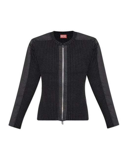 DIESEL Truien & Vesten ,Zwart ,Katoen Cardigan K-Matty in het Black voor heren